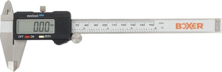 Boxer® digitale schuifmaat met LCD-display 0 - 150 mm roestvrij staal