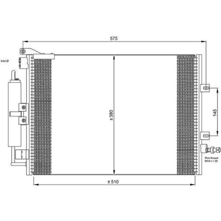 Condensator, airconditioning NRF 35897