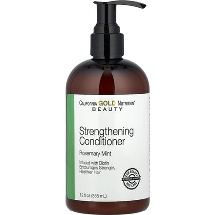 Schoonheid, Versterkende Conditioner, Biotine, Rozemarijn Munt, 355ml(12 fl oz) black