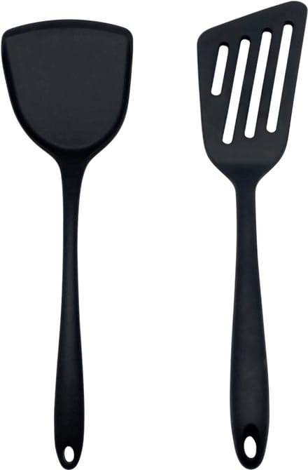 Purepeak Bakspatel & Wokspatel Set 2 Stuks - Bakspaan - Siliconen