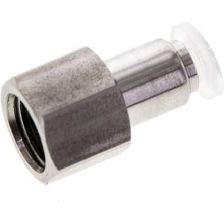 4mm x G1/8'' RVS/PA Insteekfitting Binnendraad EPDM/PTFE