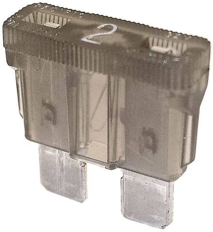 10x Steekzekering 2 Ampere Grijs Elektrawebshop