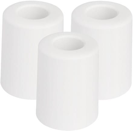 Benson Deurbuffers / deurstoppers rubbers - 3x - wit -50 x 35 mm - met schroefbevestiging