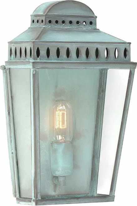 Wandlamp - Steady Lighting -  -  - E27 - L: 12cm - Voor Buiten - Woonkamer - Eetkamer - Verdigris