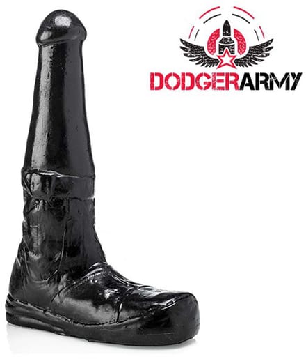 Gangbangster - Boots - Dildo - 26 x 8,5 cm - PVC - Zwart