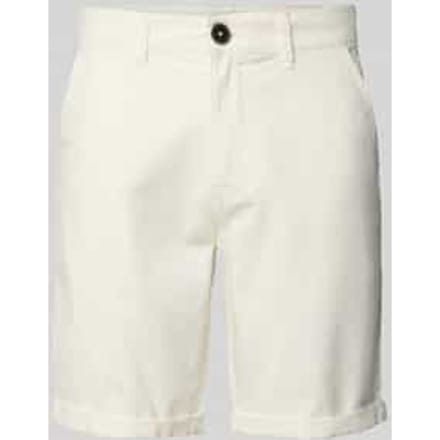 Korte chino van linnenmix