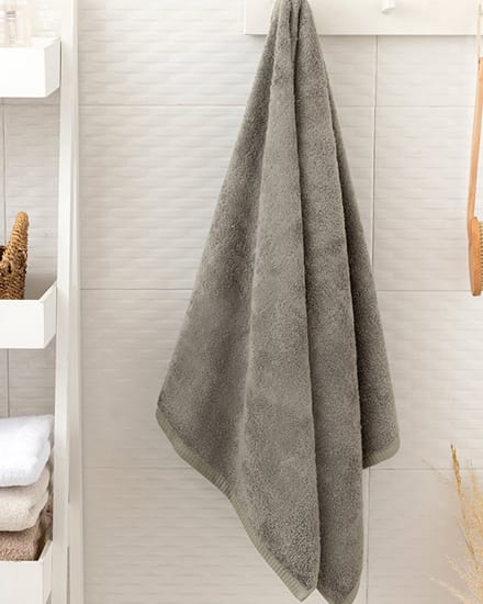 English Home- Badhanddoek - 70x140cm - Grijs