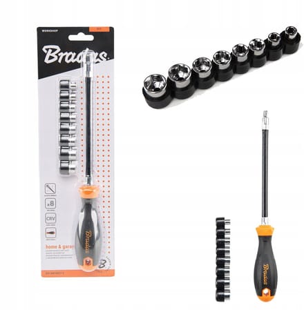 Flexibele Dop Bit Set 5-12mm/270mm met Magnetische Doppen