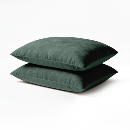 HappyBed Kussenslopen Dark Green 60x70 cm - Kussensloop set 2 stuks - 100% Microvezel - Ultieme slaapcomfort