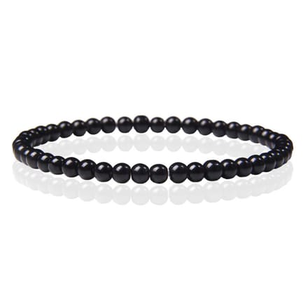 Memphis Natuursteen Armband - 4mm Polished Onyx Agate - 23cm