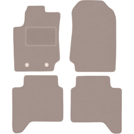 Beige velours matten voor: Ford Ranger Raptor pick-up (2019-)