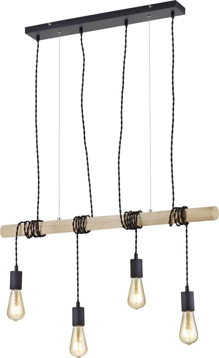 REALITY BRODY - Hanglamp - Zwart mat - excl. 4x E27 42W