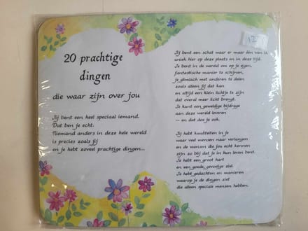 Muismat met prachtige tekst - Mousepad
