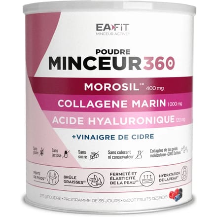 Eafit Minceur 360 Poudre - Morosil + Collagène Marin + Acide Hyaluronique - 275g
