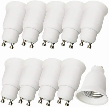 10 Stuks GU10 naar E27 Lampadapter voor LED Lampen