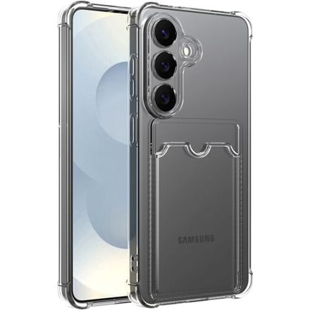 ShieldCase TPU Hoesje - Geschikt voor Samsung Galaxy S26 Plus - Met Pasjeshouder - Transparant