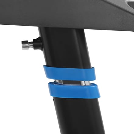 Fietstafel - Fietsbureau - Binnen trainen - 8-traps hoogteverstelling - 71 x 35 cm - Zwart