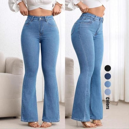 Dames Jeans Elastisch Slim Fit Wijde Broeken Heuplift Hoge Taille Bootcut Broeken XXL gray