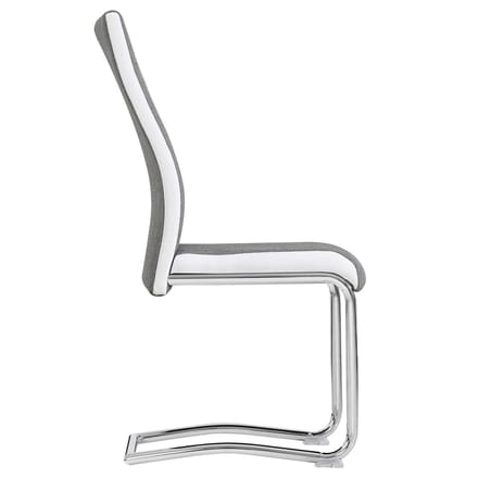 Eetkamerstoelen ALBA, set van 4 - grijs/wit