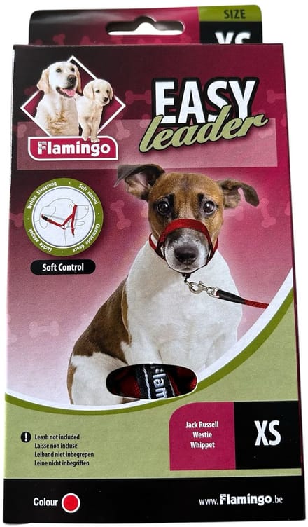 Flamingo Easy Leader Halsband Hond Rood Maat XS