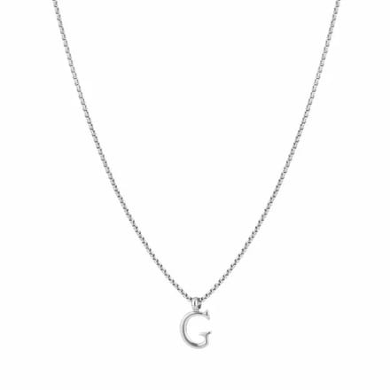 Bijoutheek Collier Letter G Zilver