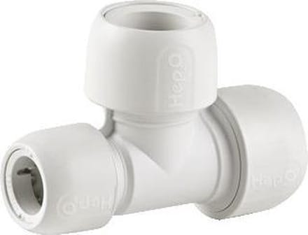 Wavin Hep2o Insteekkoppeling 3 aansluitingen - T-stuk 28x28x22mm. 3x insteek