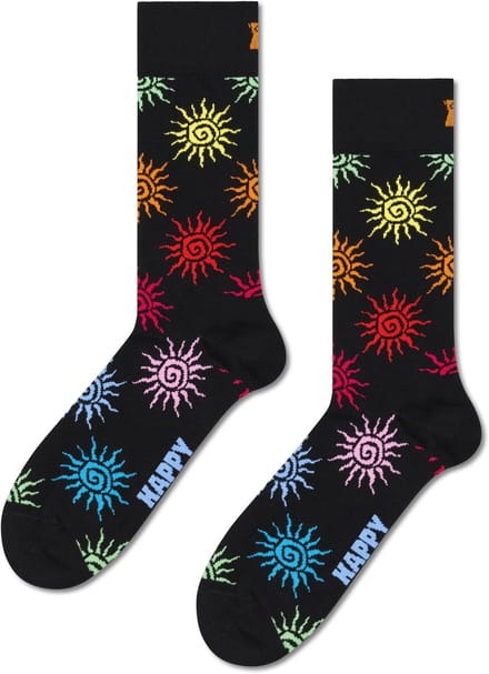Happy Socks Sun Sock - unisex sokken - zwart - Unisex - Maat: 41 - 46