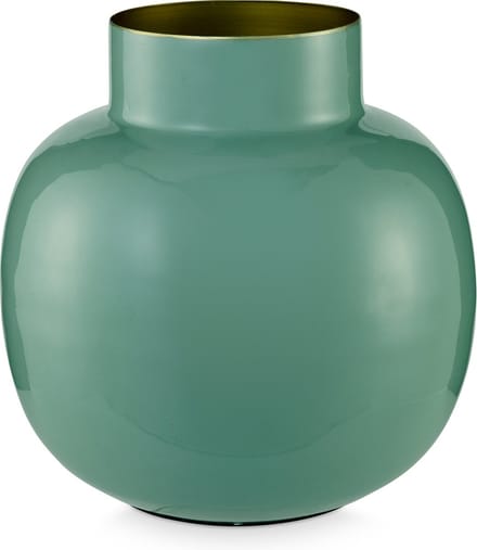 Pip Studio Vaas - Metaal - Groen -  25cm