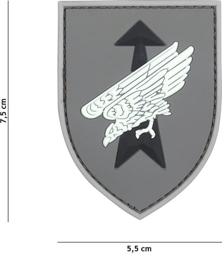 Embleem 3D PVC Duitse special forces grijs