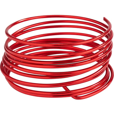 Decoratieve aluminiumdraad, 2 mm - Rood