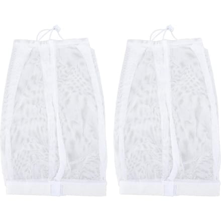 2 stuks Net Plopping Cap Verstelbare Band Herbruikbaar Drogen Krullend Haar Net Plopping Bonnet voor Thuis Reizen white