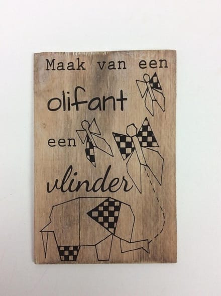 Postkaart Maak van een olifant