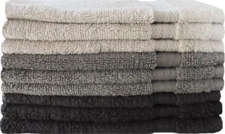 iSleep Terry Gastendoek - 30x50 cm - Licht Grijs - 6 stuks