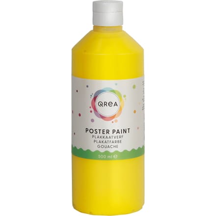 Plakkaatverf Qrea geel 500ml