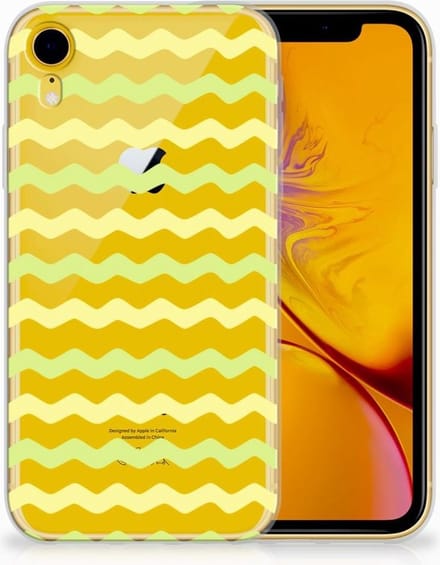 Apple iPhone Xr TPU bumper Waves Yellow