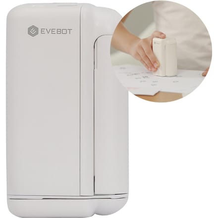 EVEBOT PrintPods Handheld Printer Mini Draagbare Inkjet Tattoo Printer met Inktcartridge WiFi wit