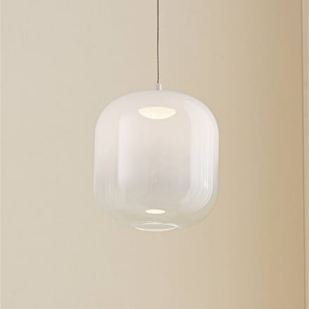 Lucande LED hanglamp Avelina, Ø 14 cm, wit, 1-lamp