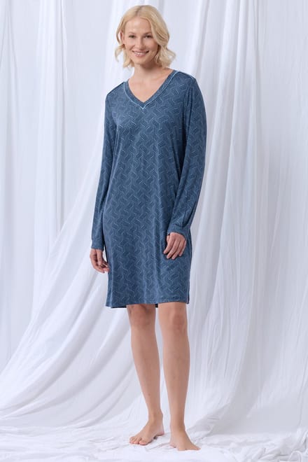 Lords & Lilies Slaapkleedje Gevlochten Blauw M