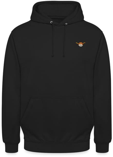 Pippi Langkous Portrait Borduurwerk Hoodie Unisex