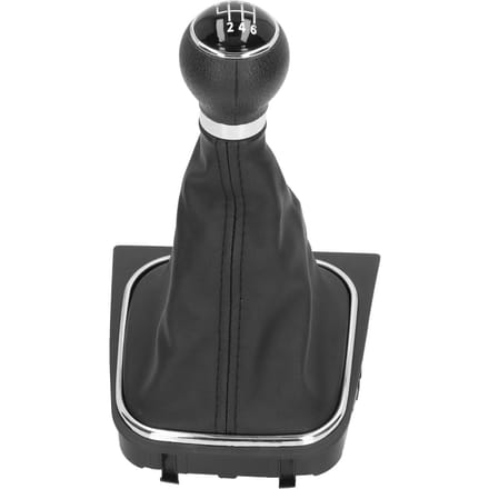6 Versnellingen Handgeschakelde Versnellingspookknop Gaiter Hoes Kit Auto Accessoires Vervanging voor A5 2005‑2010 Zwarte Knop zwart