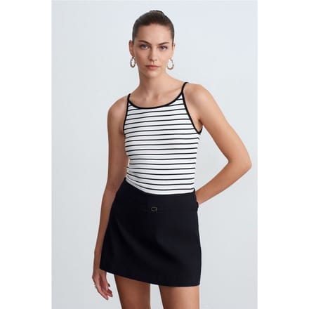 Gestreepte Mouwloze Camisole Blouse