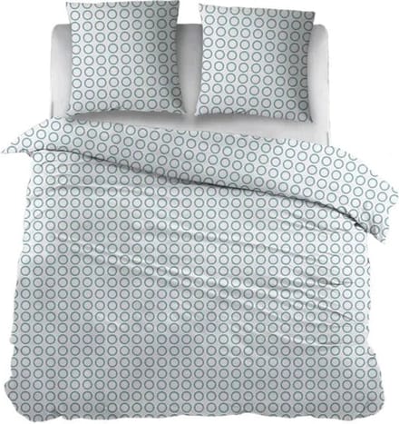Sleepnight Lakenset Flanel Ingeborg Blauw - 240 x 300 cm + 2 kussenslopen - [Blauw]
