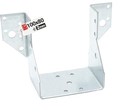 Balkenschoen 100 x 80 mm U-vormig voor Houtbouw en Verbindingen