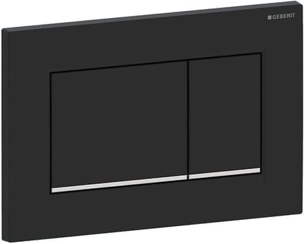 Geberit Sigma30 bedieningsplaat 2-toets - matzwart