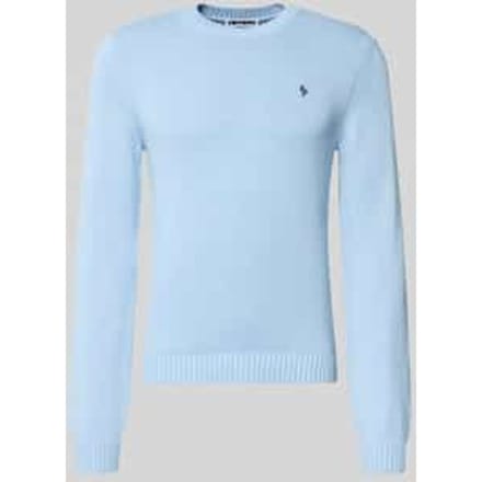 Gebreide pullover met geribde boorden