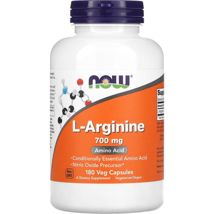 NOW Foods, L-Arginine, 700 mg, 180 vegetarische capsules