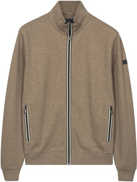 Baileys Vest Subtle Faux-Uni Sweat Doubleface Interlock Taupe / male