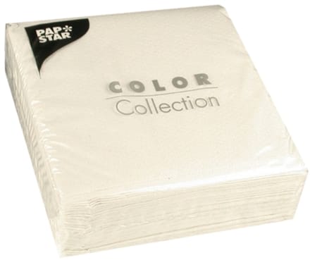 Papstar 100 servetten 33x33 wit