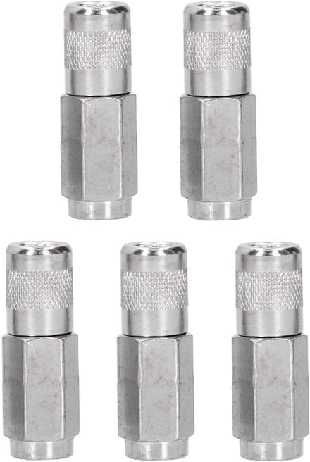 5 Stuks Standaard Vetspuit Koppeling 1/8" NPT Snelkoppeling Platte Nozzle Fitting