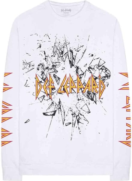Def Leppard - Shatter Longsleeve shirt - S - Wit